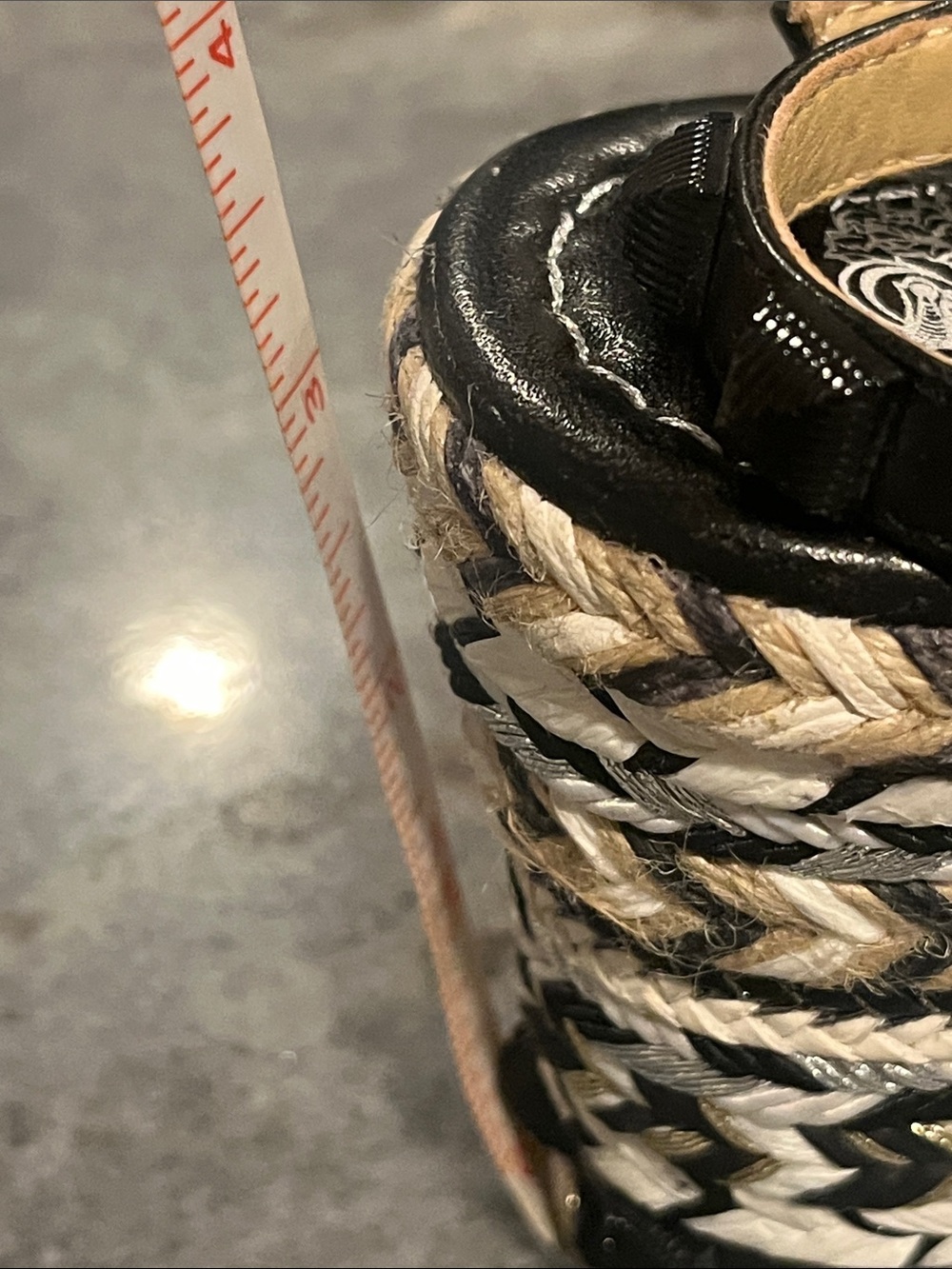 Vince Camuto Black Braided Espadrille Wedge Sandals - Picture 10 of 10
